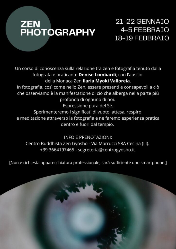 Iscrizione laboratorio – Zen Photography –
